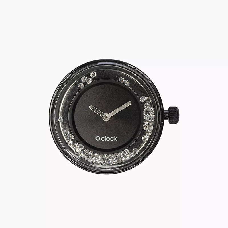 Cadran-cristaux-brillant-noir-o-clock