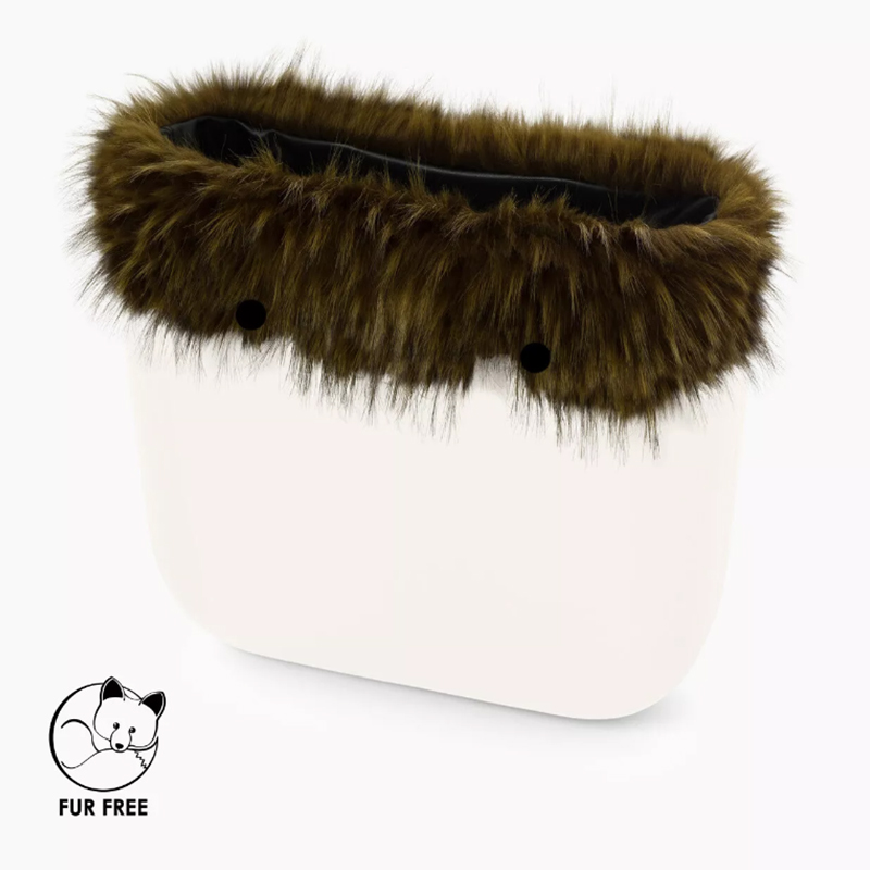 Garniture-fausse-fourrure-de-chien-viverrin-Militaire