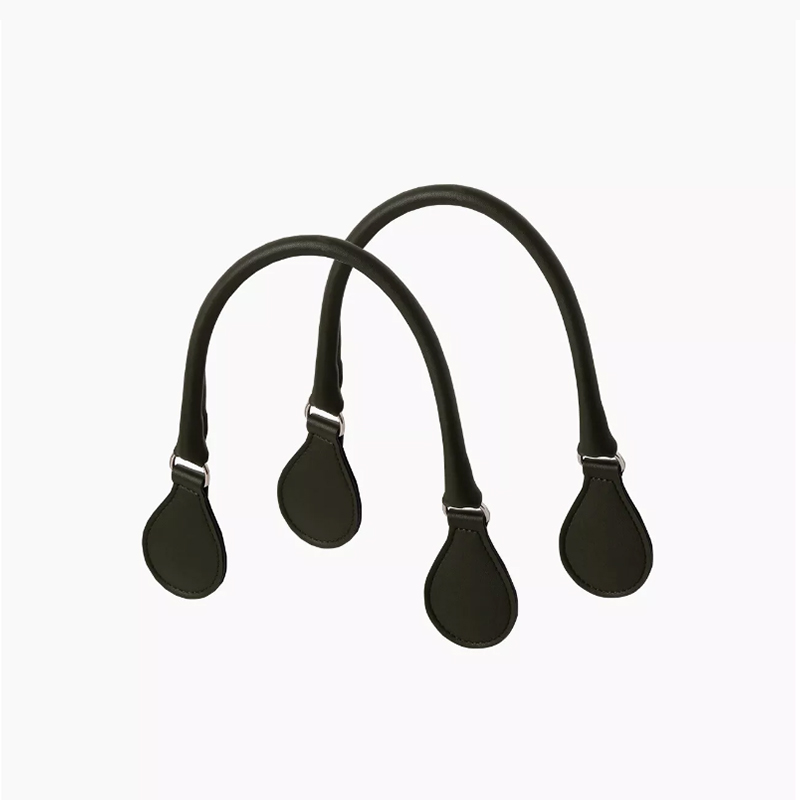 Micro-poignee-tubulaire-Vert-Militaire-et-Argent-faux-cuir