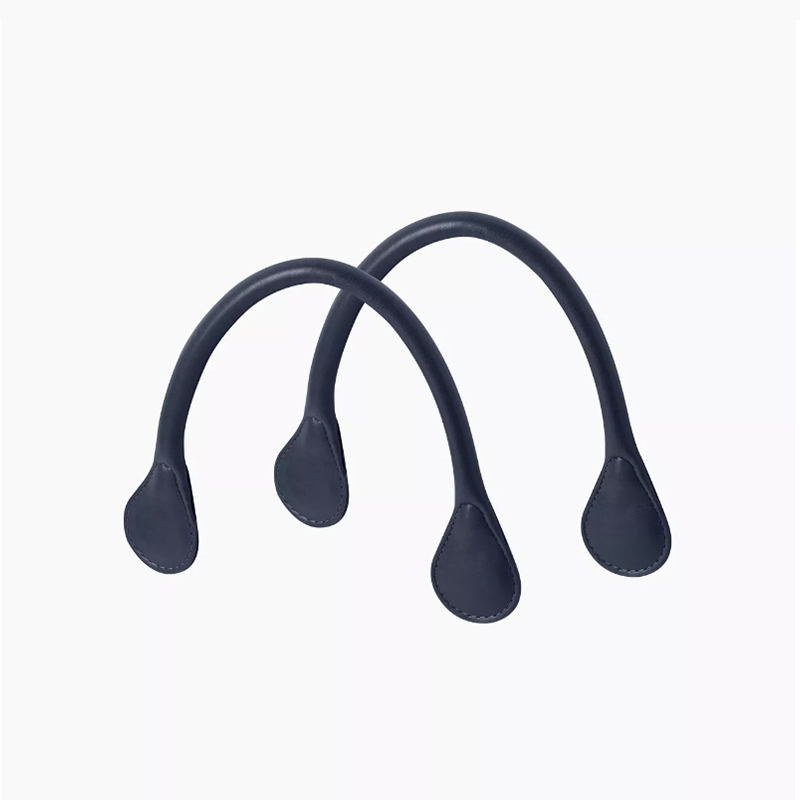 Poignee-courte-Bleu-Marine-faux-cuir-nappa