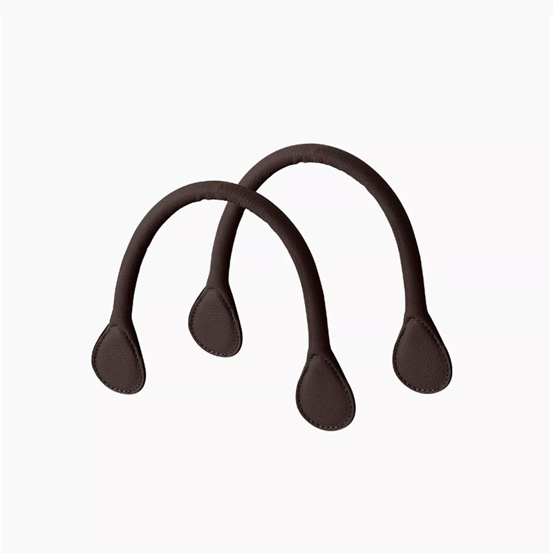 Poignee-courte-Marron-faux-cuir-foulonne