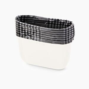 Garniture tissu pied de poule et pvc O bag42